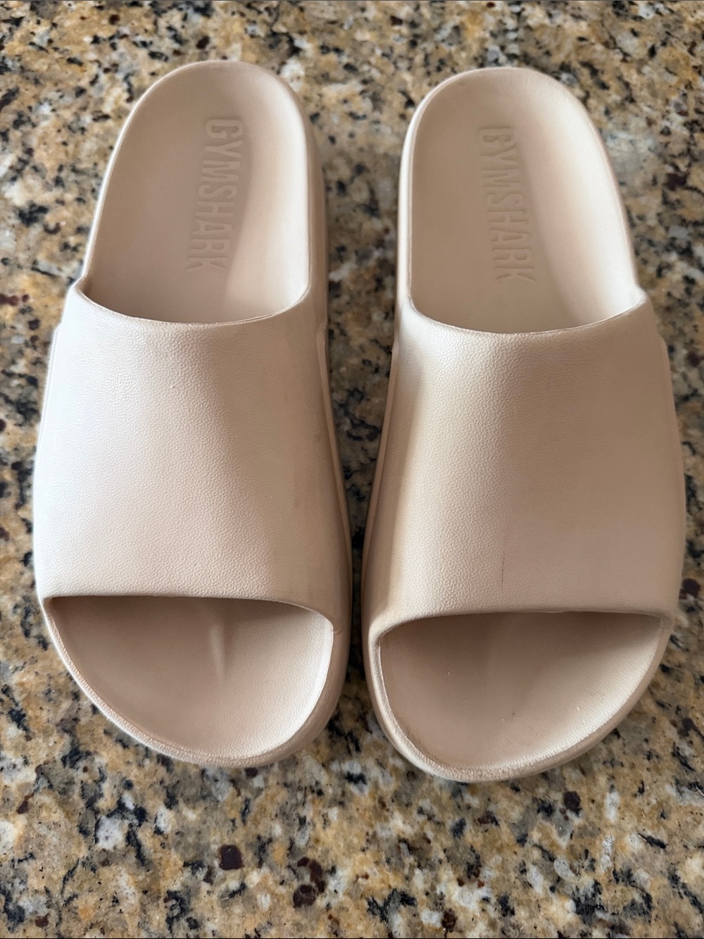 Gymshark Women's Slide Sandals in Nude Beige